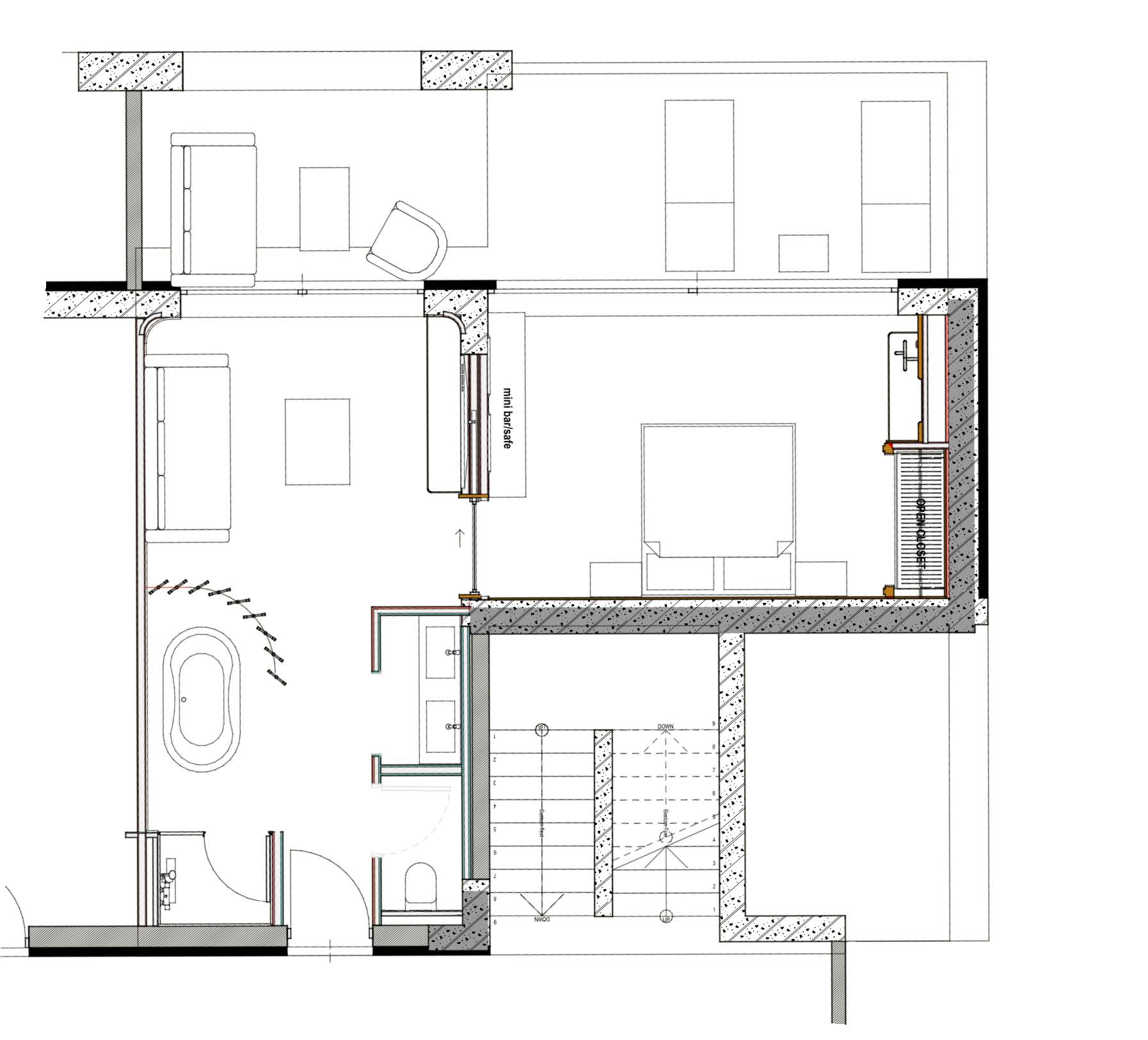 Room type 45sqm Plan